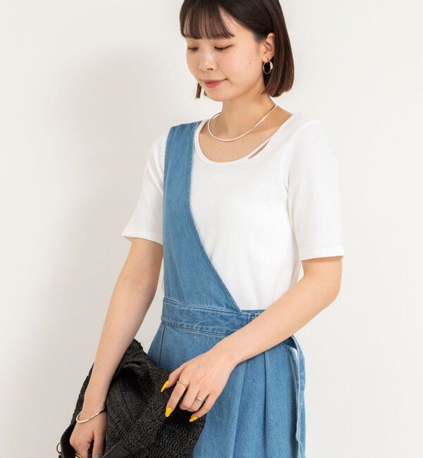 Rie Miller「ランダムテレコ2WAYプルオーバー」|Tシャツ・カットソー|