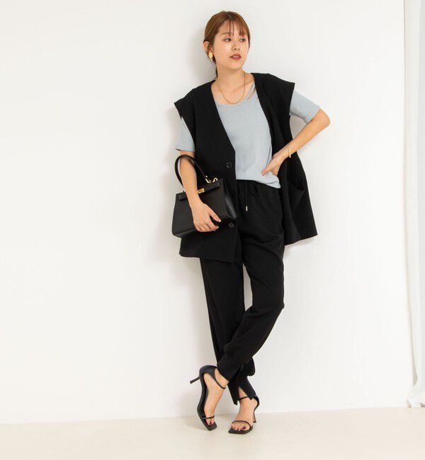 Rie Miller「ランダムテレコ2WAYプルオーバー」|Tシャツ・カットソー|