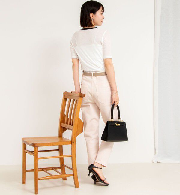 NOLLEY'S sophi「シアー配色トリミング半袖Tシャツ」|Tシャツ・カットソー|