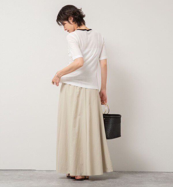 NOLLEY'S sophi「シアー配色トリミング半袖Tシャツ」|Tシャツ・カットソー|