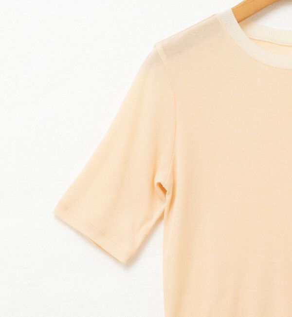 NOLLEY'S sophi「シアー配色トリミング半袖Tシャツ」|Tシャツ・カットソー|