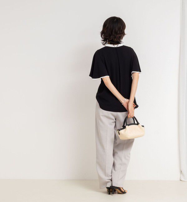 NOLLEY'S sophi「バックサテンフレアスリーブブラウス」|シャツ・ブラウス|