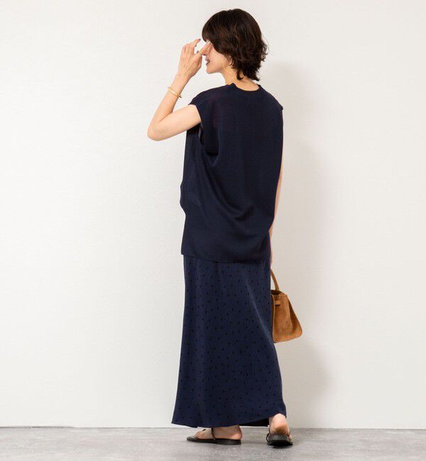 NOLLEY'S「ウォッシャブルドットプリントナロースカート」|スカート|