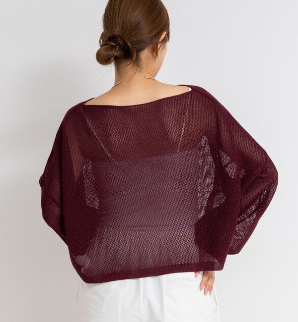 NOLLEY'S「《手洗い可能》ドライメッシュショートプルオーバーニット」|ニット・セーター|