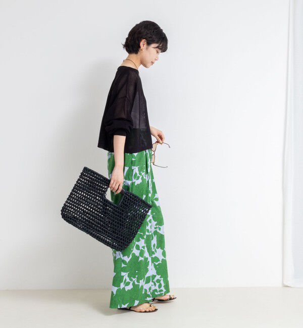 NOLLEY'S「《手洗い可能》ドライメッシュショートプルオーバーニット」|ニット・セーター|