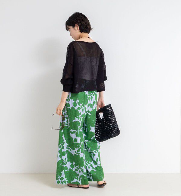 NOLLEY'S「《手洗い可能》ドライメッシュショートプルオーバーニット」|ニット・セーター|