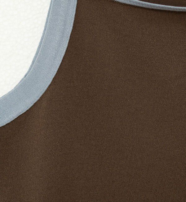 NOLLEY'S sophi「《手洗い可能》配色ニットロングキャミワンピース」|ワンピース|