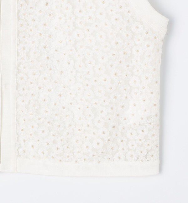 NOLLEY'S「《手洗い可能》フラワー刺繍生地ベスト」|ベスト・ジレ|