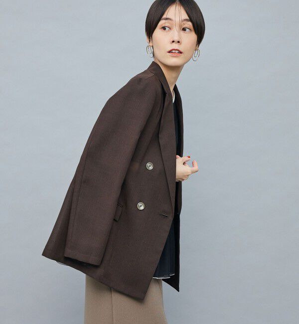 NOLLEY'S sophi「ウォッシャブルボイルシアーダブルジャケット」|テーラードジャケット|