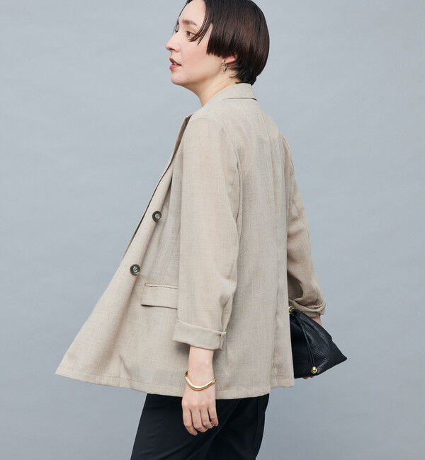 NOLLEY'S sophi「ウォッシャブルボイルシアーダブルジャケット」|テーラードジャケット|
