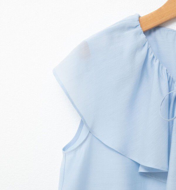 NOLLEY'S sophi「シアーラッフルノースリーブブラウス」|シャツ・ブラウス|