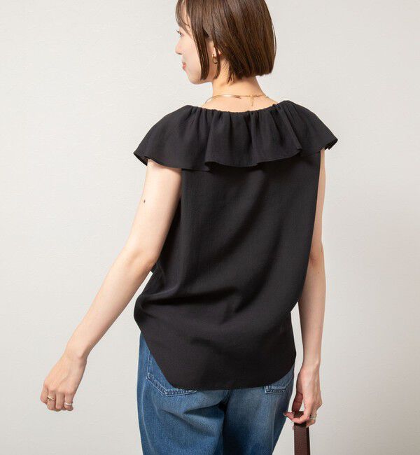 NOLLEY'S sophi「シアーラッフルノースリーブブラウス」|シャツ・ブラウス|