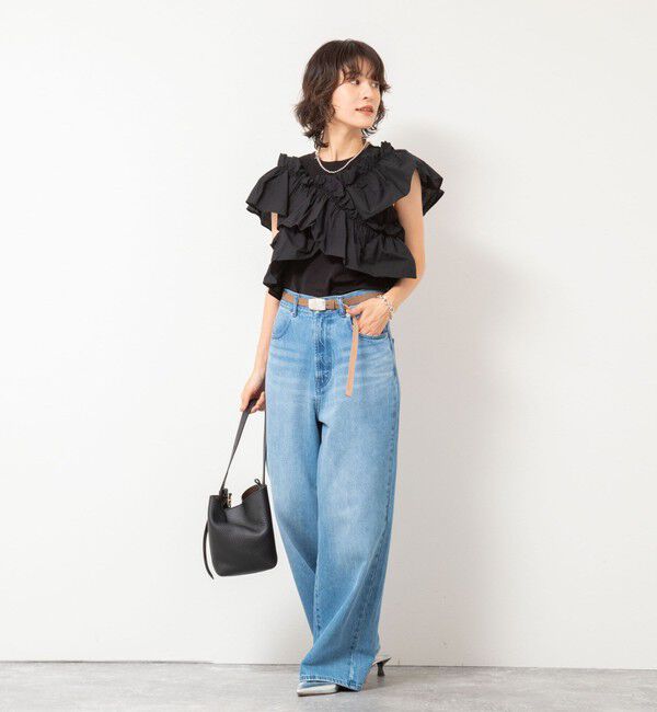 NOLLEY'S sophi「マルチWAYストライプフリルトップス」|Tシャツ・カットソー|