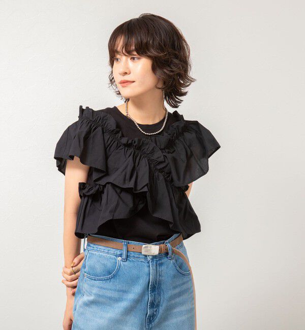 NOLLEY'S sophi「マルチWAYストライプフリルトップス」|Tシャツ・カットソー|