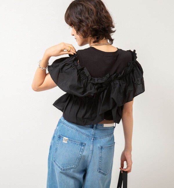 NOLLEY'S sophi「マルチWAYストライプフリルトップス」|Tシャツ・カットソー|