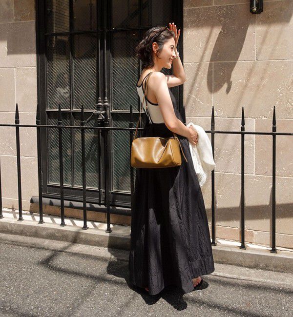 MAQWEL「【追加】【MAQWEL/マクウェル】ソフトタフタワンピース」|ワンピース|