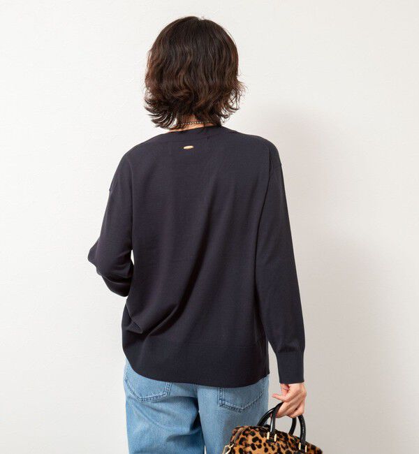 Rie Miller「《手洗い可能》《セットアップ対応》BIGシルエットVネックカーディガン」|カーディガン|