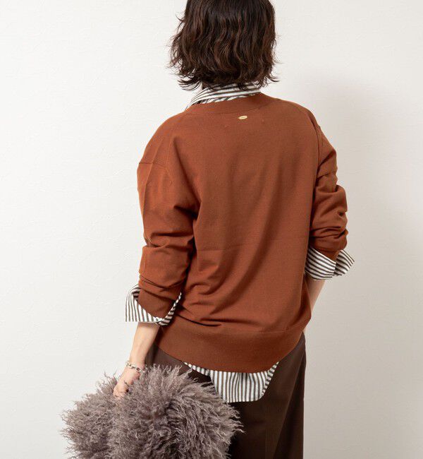 Rie Miller「《手洗い可能》《セットアップ対応》BIGシルエットVネックカーディガン」|カーディガン|