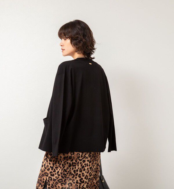 Rie Miller「《手洗い可能》《セットアップ対応》BIGシルエットVネックカーディガン」|カーディガン|