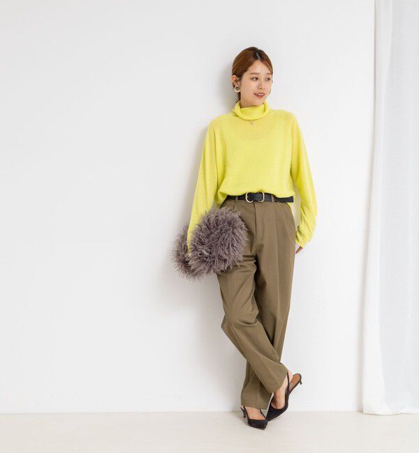 Rie Miller「【WEB&一部店舗限定】PUREカシミヤタートルネックニット」|ニット・セーター|