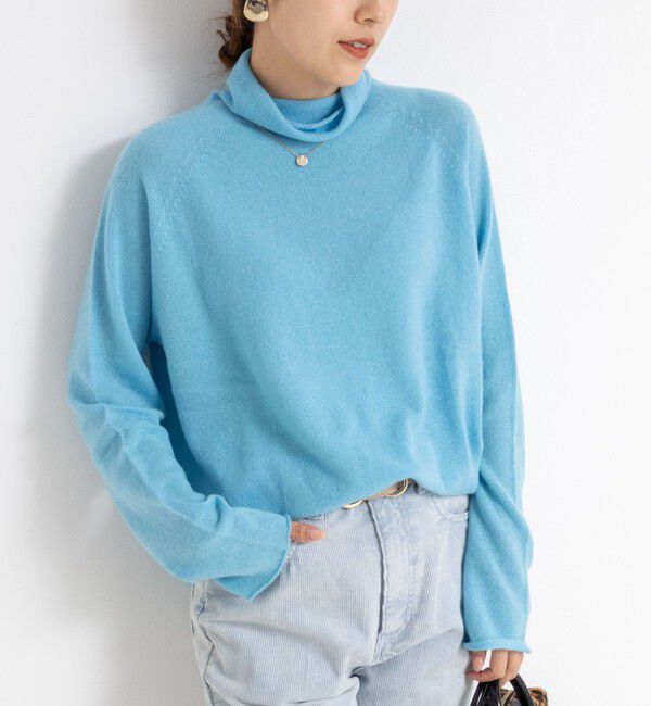 Rie Miller「【WEB&一部店舗限定】PUREカシミヤタートルネックニット」|ニット・セーター|