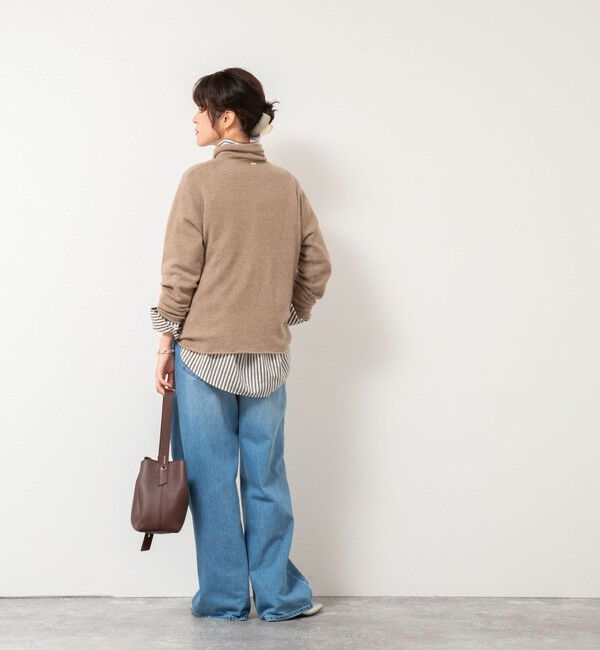 Rie Miller「【WEB&一部店舗限定】PUREカシミヤタートルネックニット」|ニット・セーター|