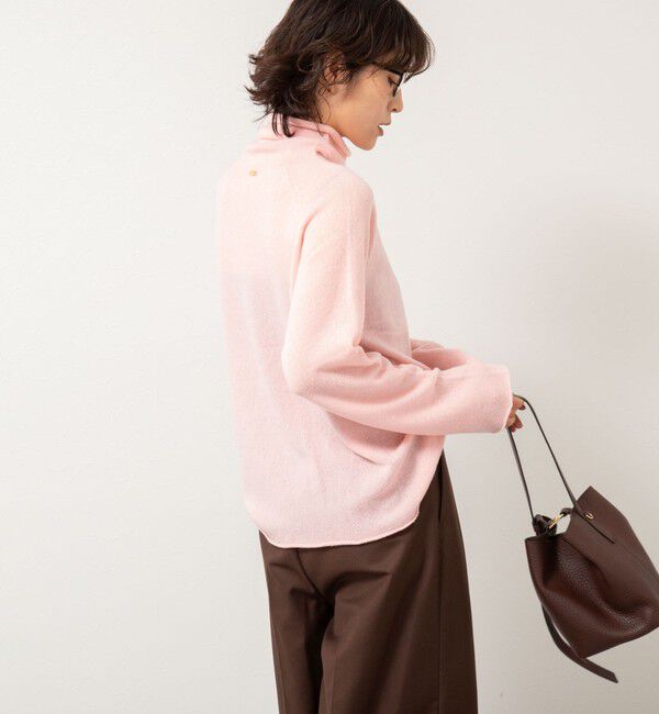 Rie Miller「【WEB&一部店舗限定】PUREカシミヤタートルネックニット」|ニット・セーター|