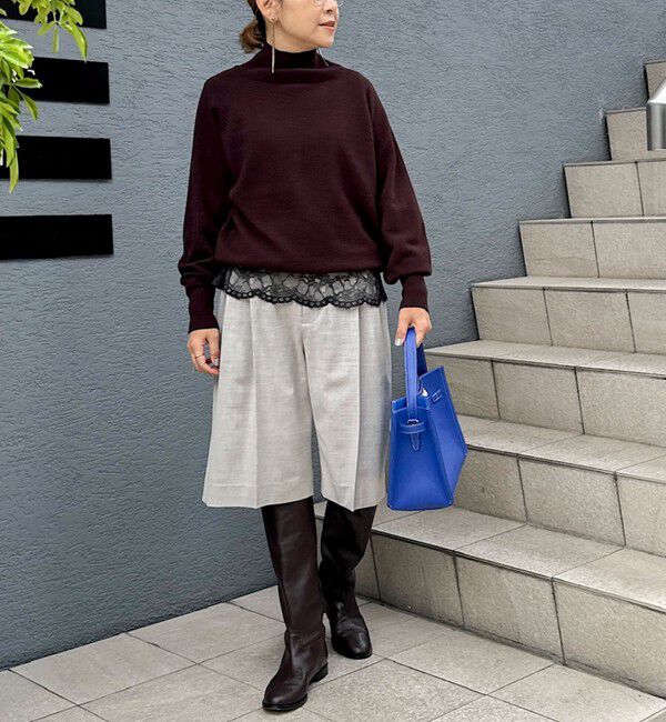 NOLLEY'S「12Gオルティアハイネックプルオーバーニット」|ニット・セーター|