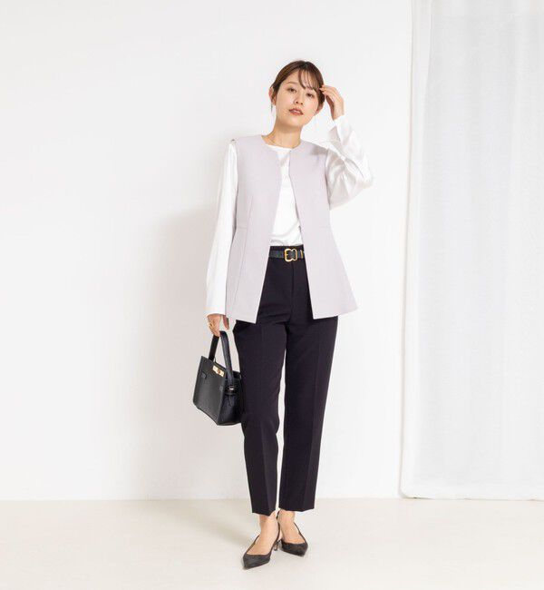 NOLLEY'S「《セットアップ対応》ウォッシャブルサージストレッチジレ」|ベスト・ジレ|