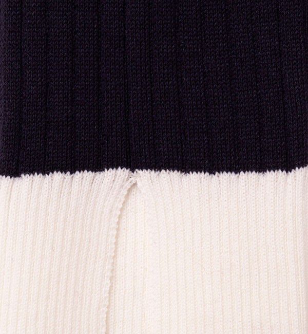 NOLLEY'S sophi「《手洗い可能》ウール混ワイドリブ袖口配色ロングワンピース」|ワンピース|