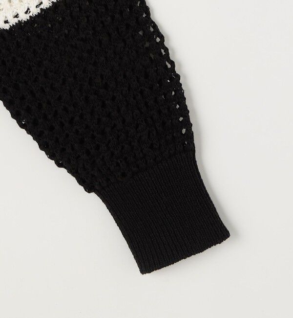 NOLLEY'S「《手洗い可能》テープメッシュ編Vネックカーディガン」|カーディガン|