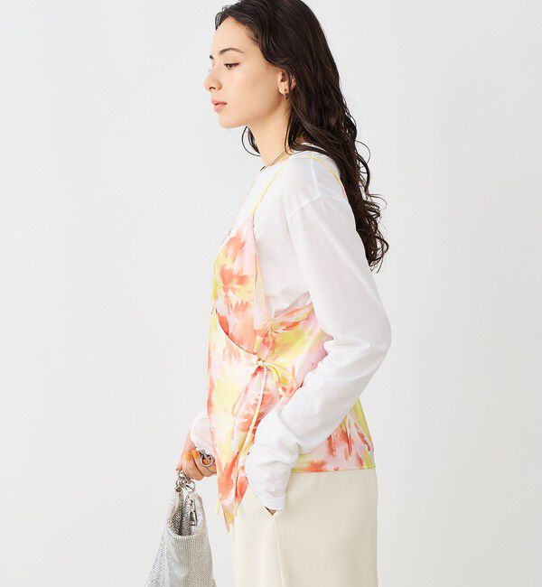 NOLLEY'S sophi「ウォッシャブルブラープリントキャミブラウス」|キャミソール|