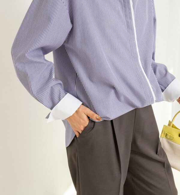 NOLLEY'S「ウォッシャブルレイヤード2WAYカラーシャツ」|シャツ・ブラウス|