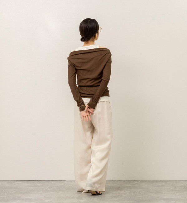 MAQWEL「《セットアップ対応》【MAQWEL/マクウェル】ウォッシャブルサテンパンツ」|その他|