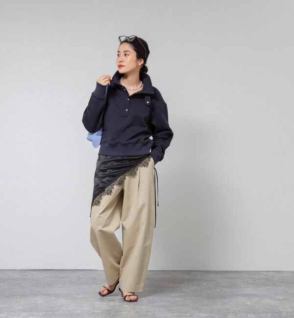 MAQWEL「【MAQWEL/マクウェル】ウォッシャブルスタンドネックスウェット」|スウェット・ジャージ|