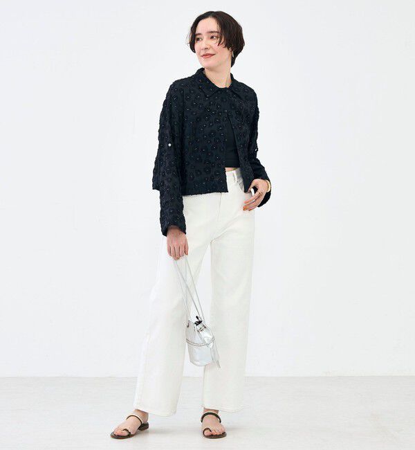 NOLLEY'S「【KIRYU】ウォッシャブル花柄ジャガードシャツ」|シャツ・ブラウス|