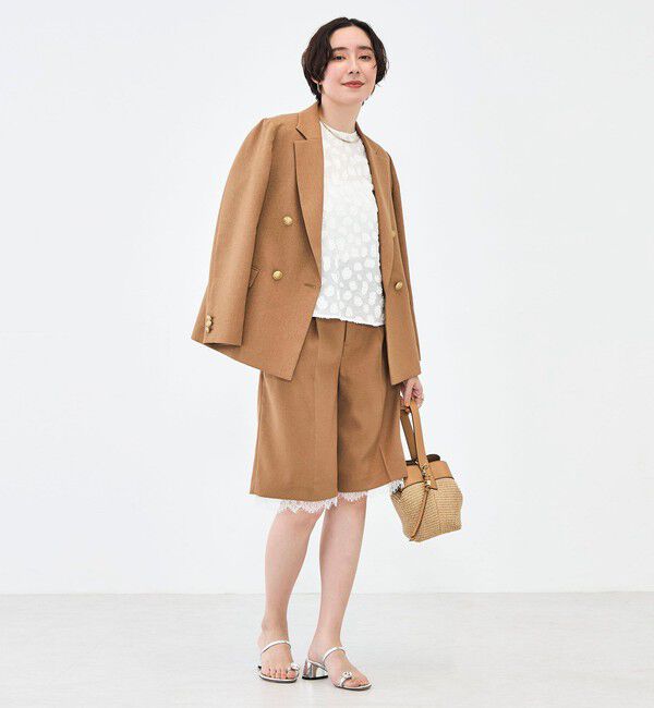 NOLLEY'S「【KIRYU】ウォッシャブル花柄ジャガードブラウス」|シャツ・ブラウス|