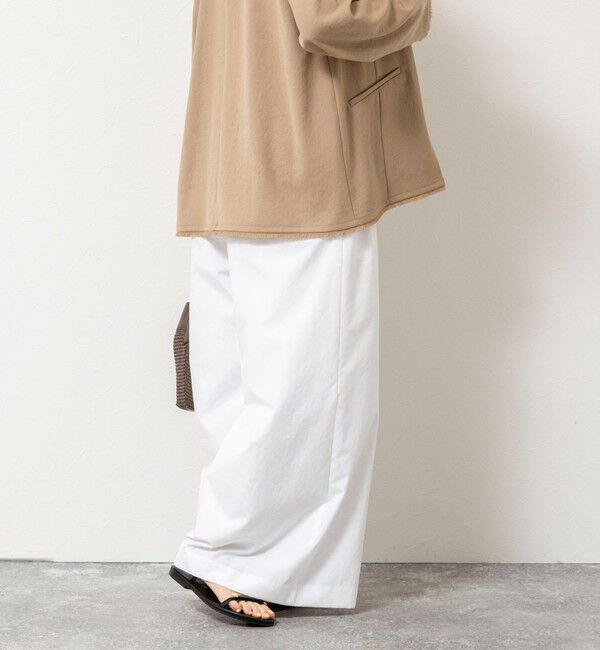 NOLLEY'S「ウォッシャブルエクセルテックタンブラー2タックワイドパンツ」|その他|