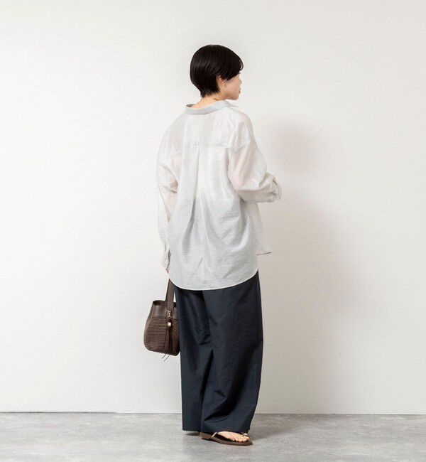 NOLLEY'S「ウォッシャブルエクセルテックタンブラー2タックワイドパンツ」|その他|