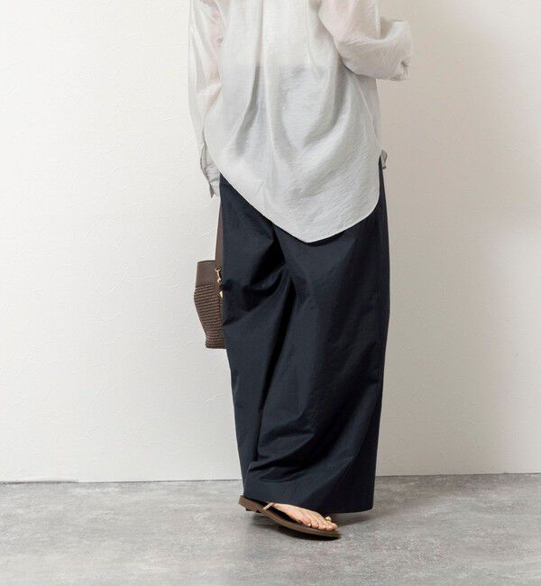 NOLLEY'S「ウォッシャブルエクセルテックタンブラー2タックワイドパンツ」|その他|