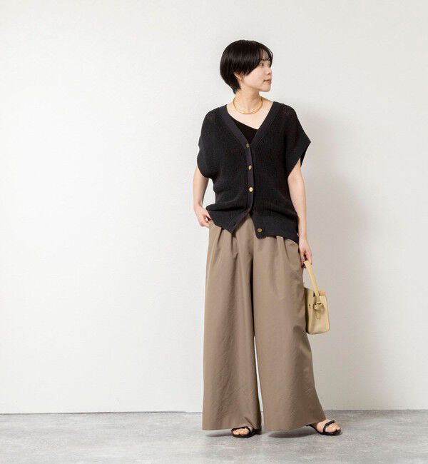 NOLLEY'S「ウォッシャブルエクセルテックタンブラー2タックワイドパンツ」|その他|