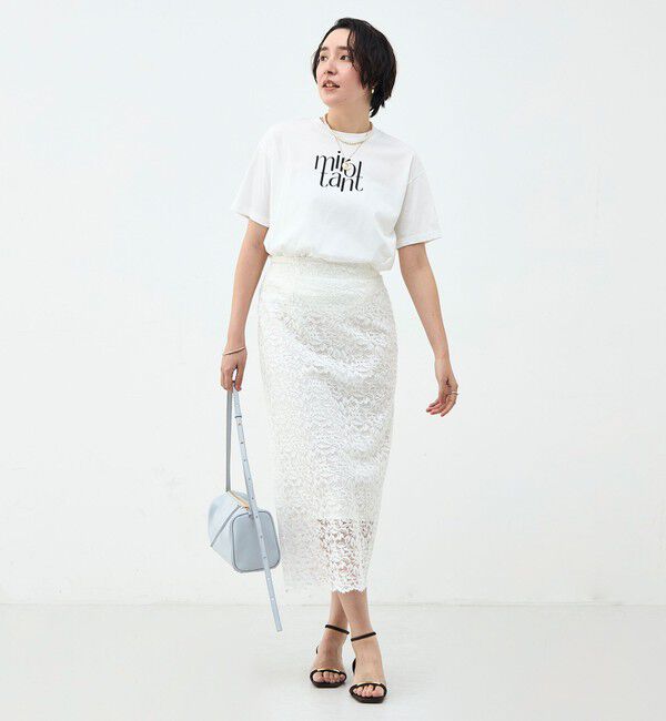 NOLLEY'S sophi「ウォッシャブルオーバーサイズロゴTシャツ」|Tシャツ・カットソー|