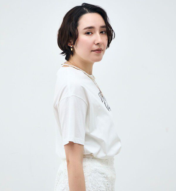 NOLLEY'S sophi「ウォッシャブルオーバーサイズロゴTシャツ」|Tシャツ・カットソー|