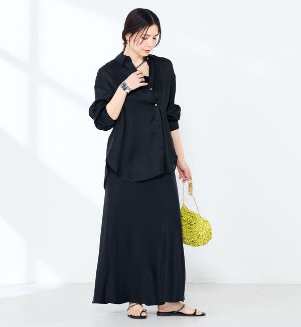 NOLLEY'S sophi「ウォッシャブルフィブリルラミーマルチウェイシャツ」|シャツ・ブラウス|