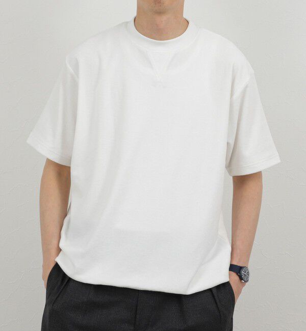 NOLLEY'S goodman「《セットアップ対応》Vガゼット パイルTシャツ 26SS」|Tシャツ・カットソー|ホワイト