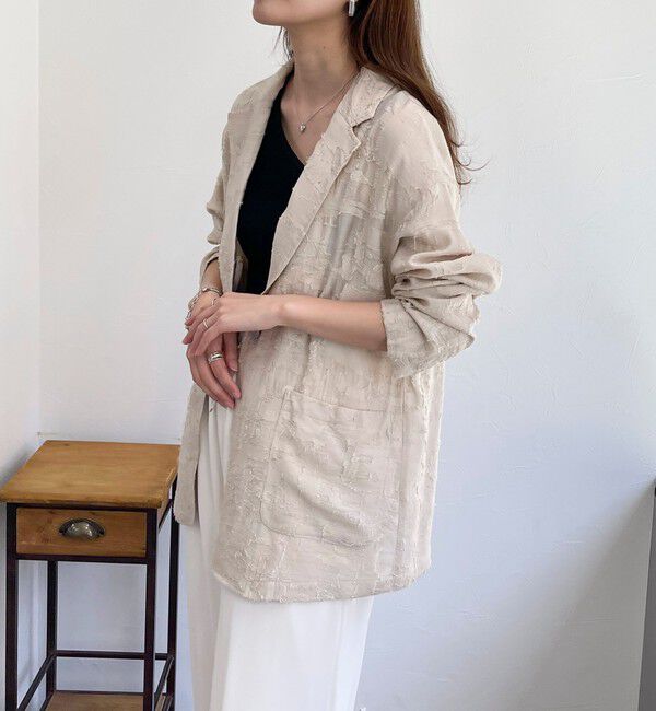 fredy emue「シアージャガードシャツジャケット」|テーラードジャケット|