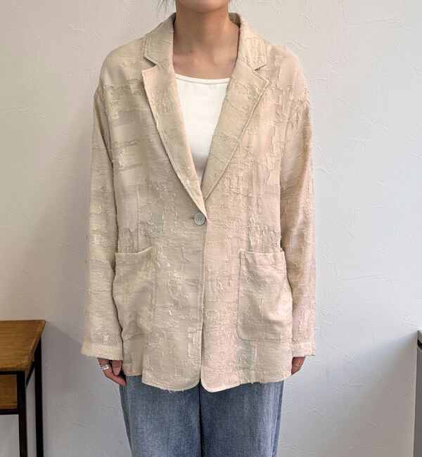 fredy emue「シアージャガードシャツジャケット」|テーラードジャケット|