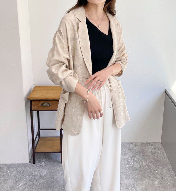 fredy emue「シアージャガードシャツジャケット」|テーラードジャケット|