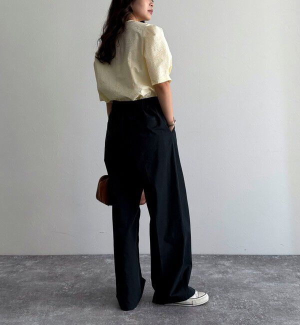 fredy emue「【低身長サイズ34有り】チノタックパンツ」|チノ|