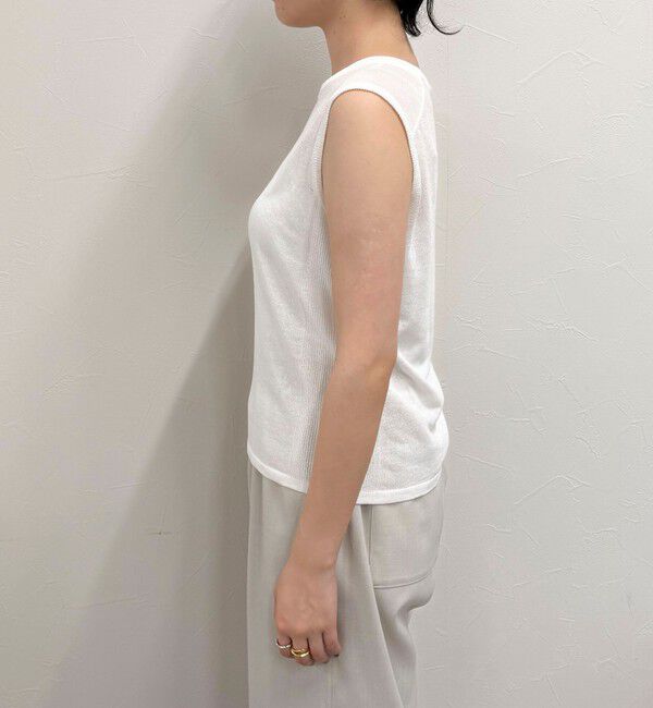 fredy emue「リネン混ノースリーブニットプルオーバー」|タンクトップ|
